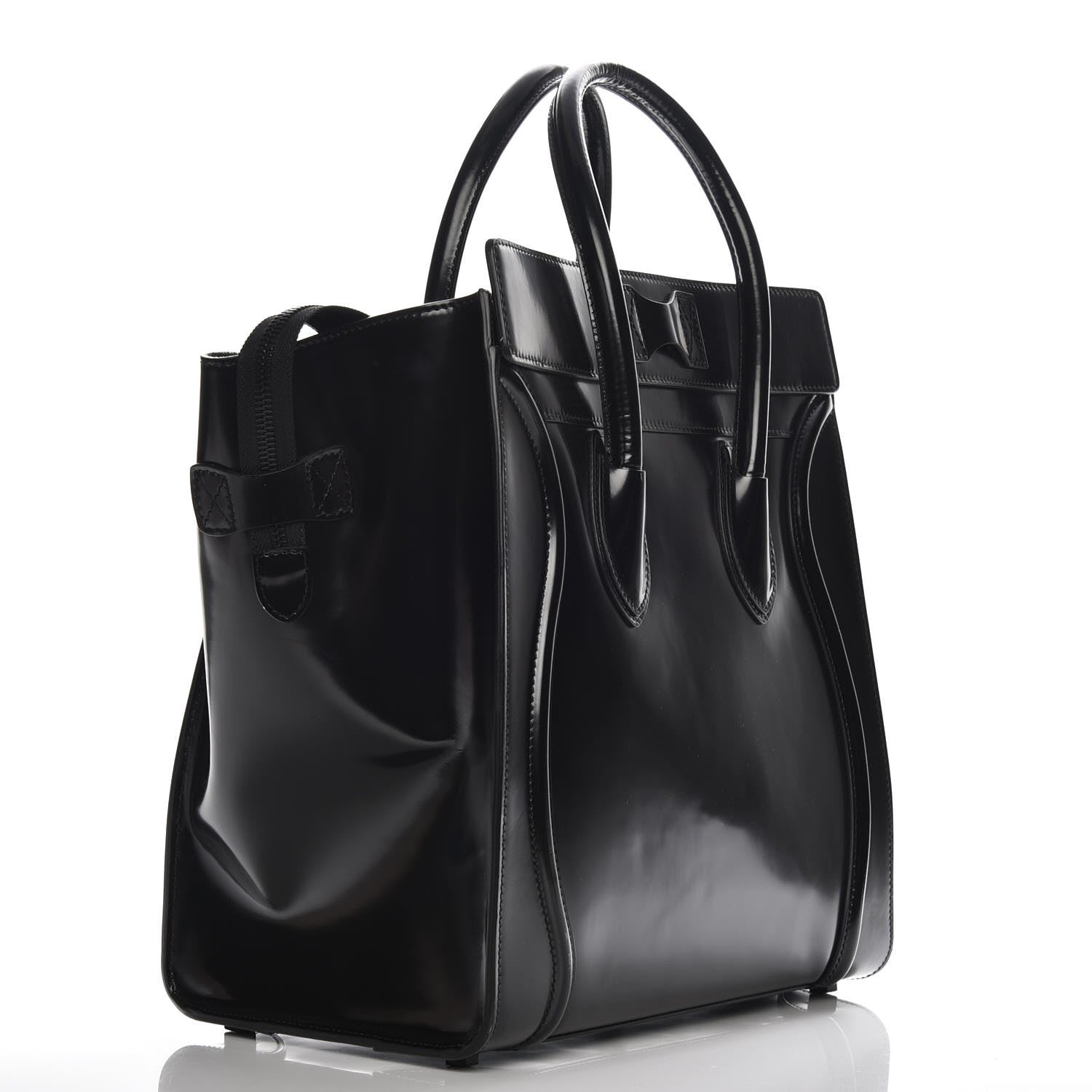 Celine Spazzolato Calfskin Small Luggage Black 3 of 7