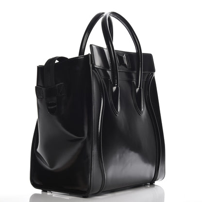 Celine Spazzolato Calfskin Small Luggage Black 3 of 7