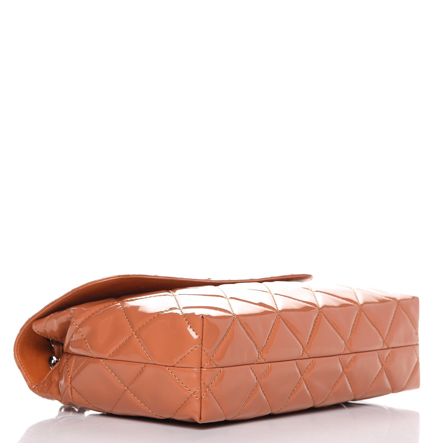 Chanel Vinyl Quilted In the Business Flap Bag Orange 4 of 9