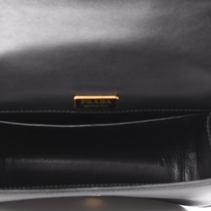 Prada City Calf Pionniere Saddle Bag Black 5 of 9
