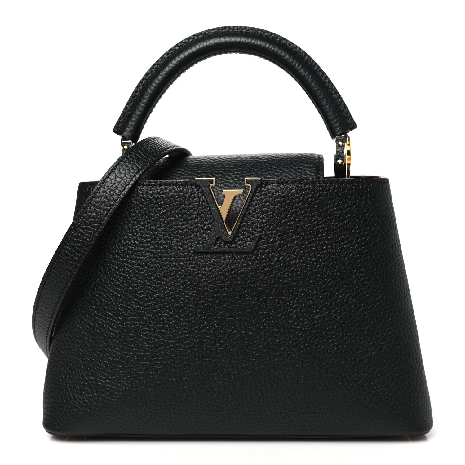 Louis Vuitton Taurillon Capucines BB  Black 1 of 9