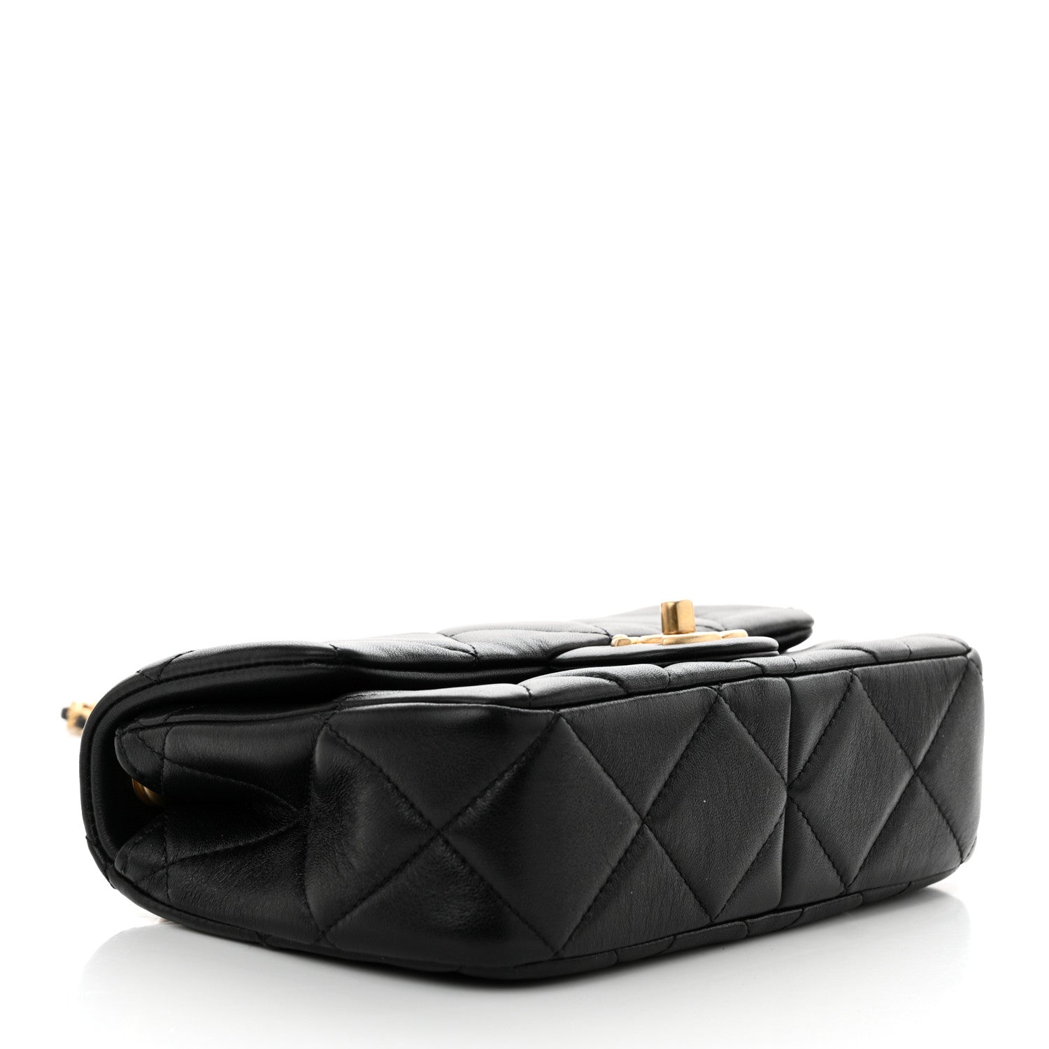 Chanel Lambskin Quilted Pearl Small Flap Black 4 of 11