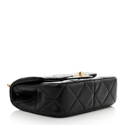 Chanel Lambskin Quilted Pearl Small Flap Black 4 of 11
