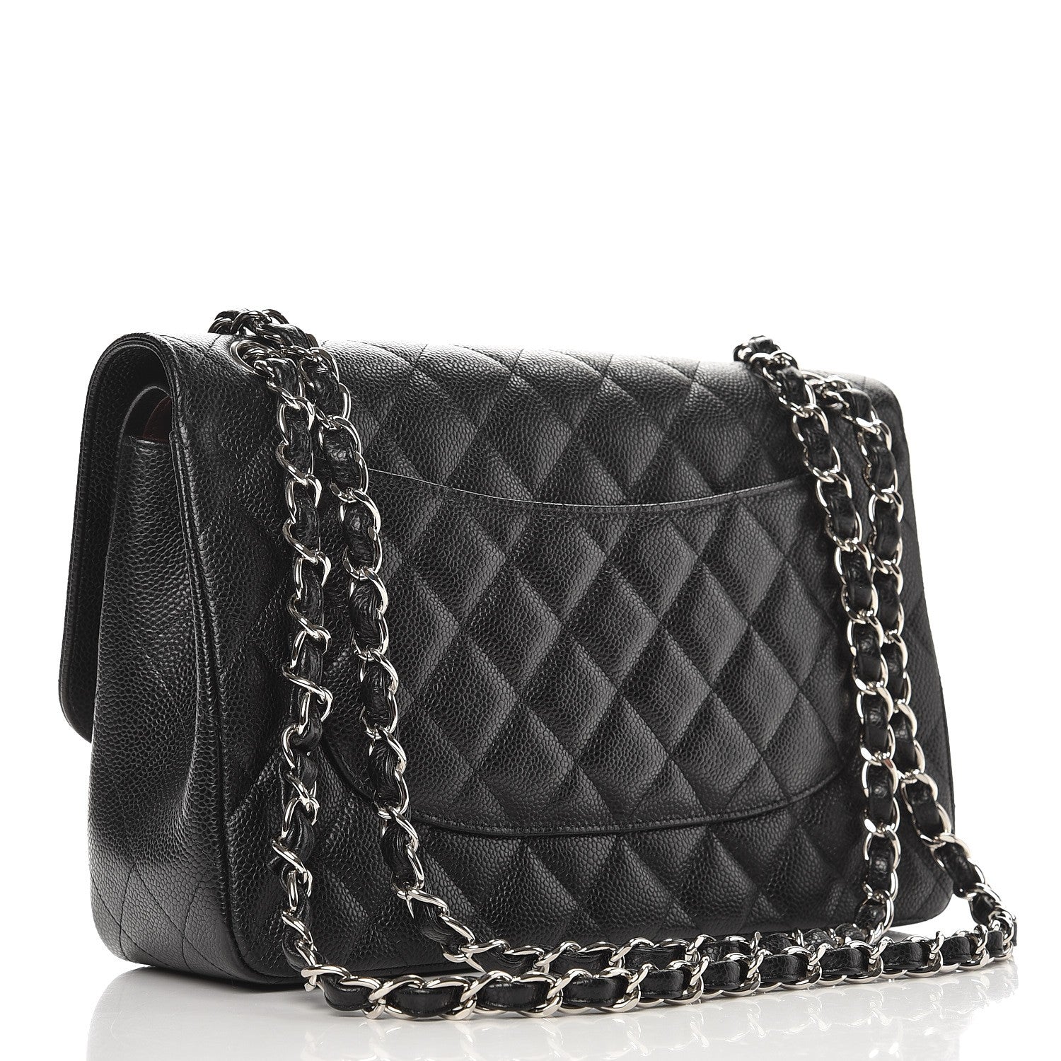Chanel Caviar Quilted Jumbo Double Flap Black 4 of 9