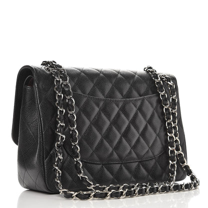 Chanel Caviar Quilted Jumbo Double Flap Black 4 of 9