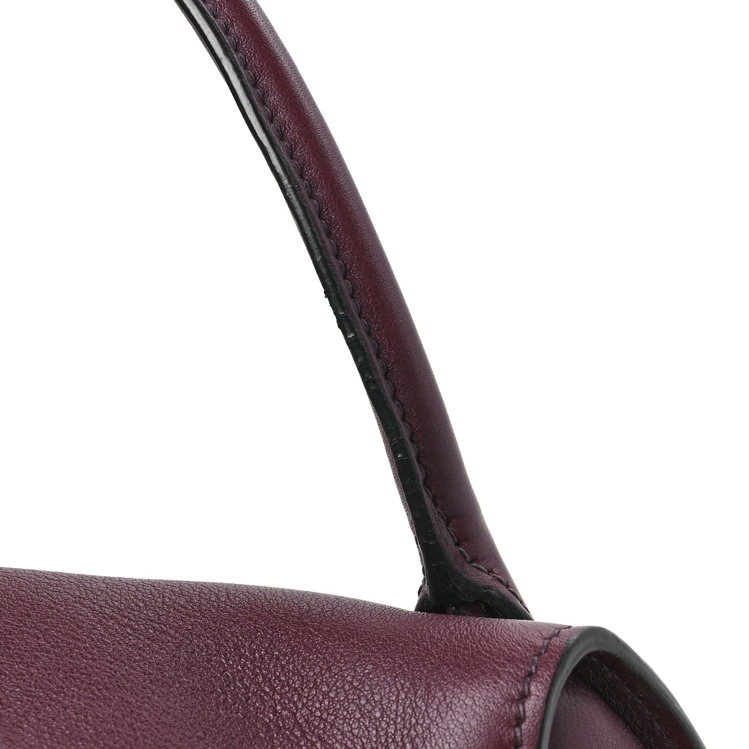 Prada City Calf Ribbon Bowling Bag Fuoco Granata 10 of 11