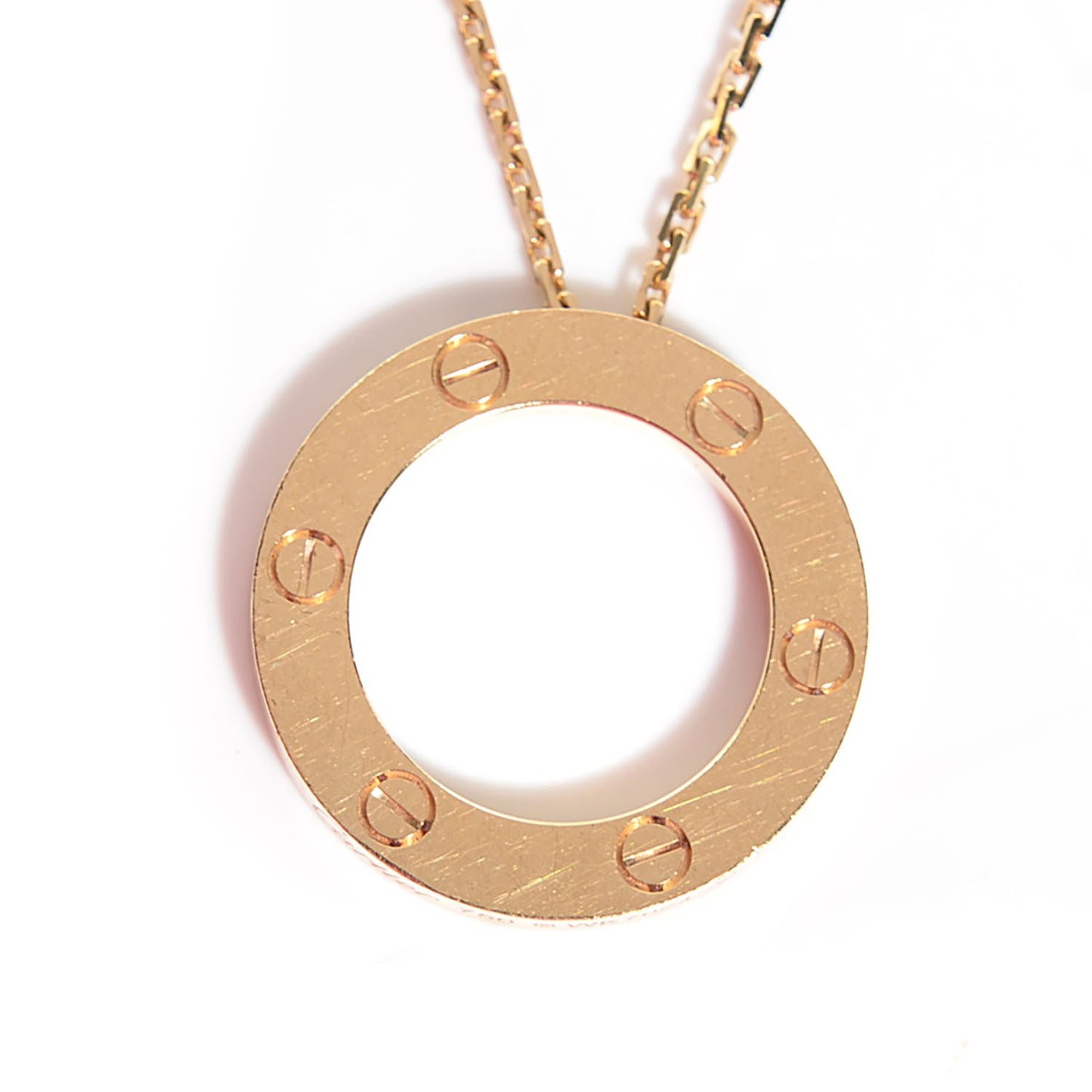 18K Yellow Gold LOVE Pendant Necklace