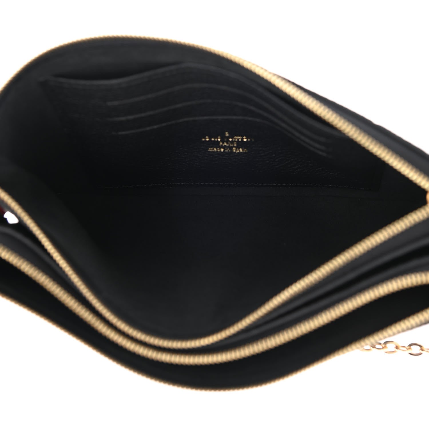 Louis Vuitton Empreinte Double Zip Pochette Black 5 of 12