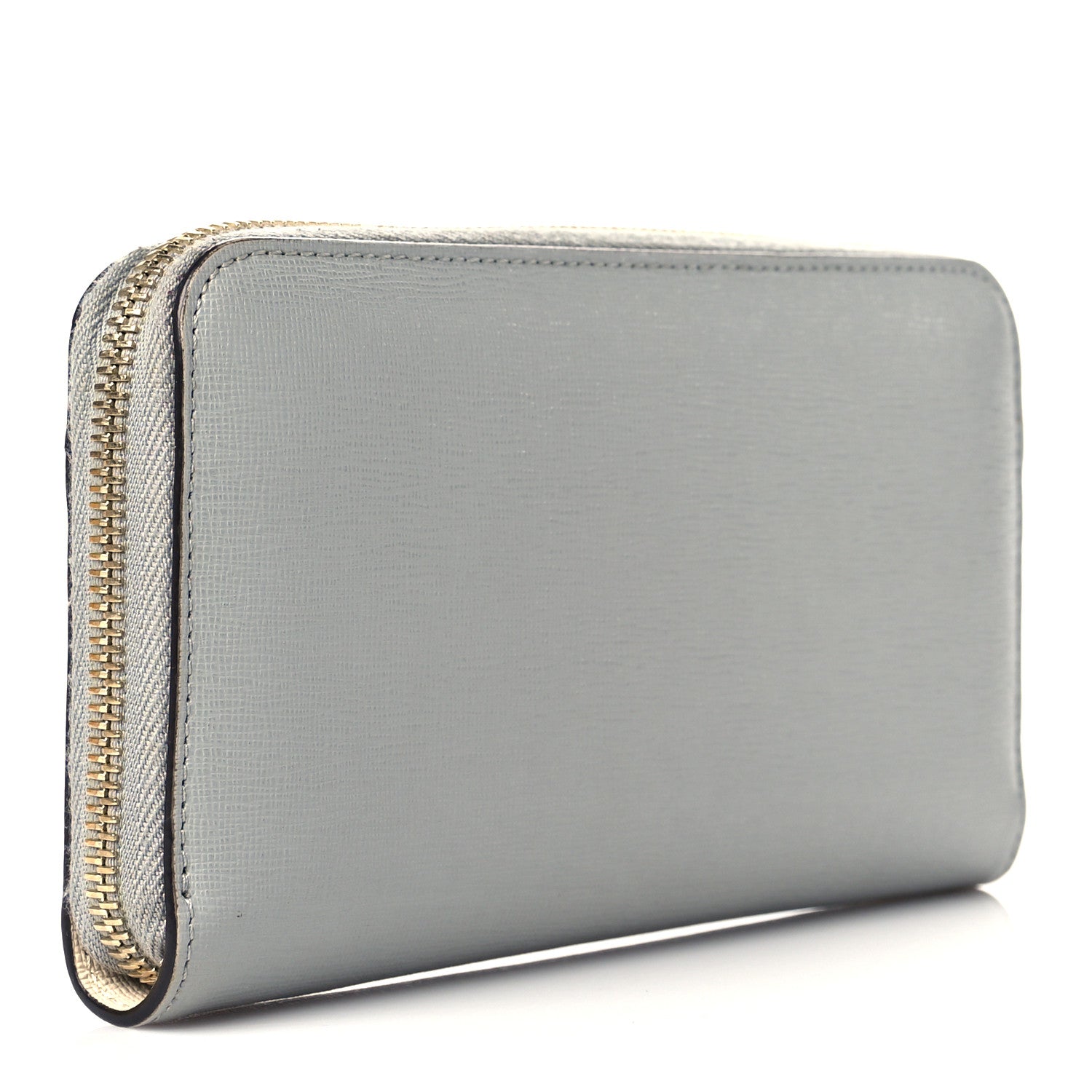 Fendi Vitello Elite Monster Eyes Studded Zip Around Wallet Ghiaccio Black Multicolor 3 of 11