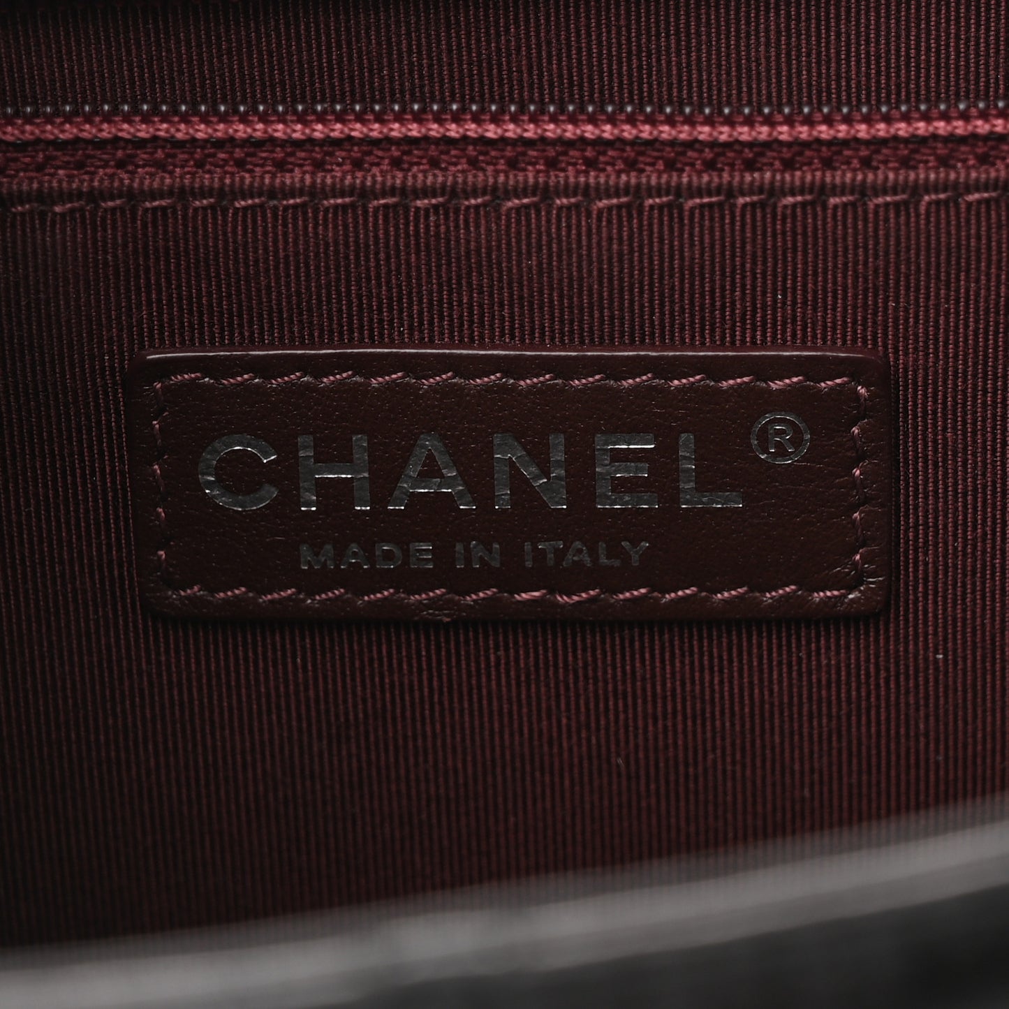 Glazed Calfskin Quilted Large Daily Walk Flap Black