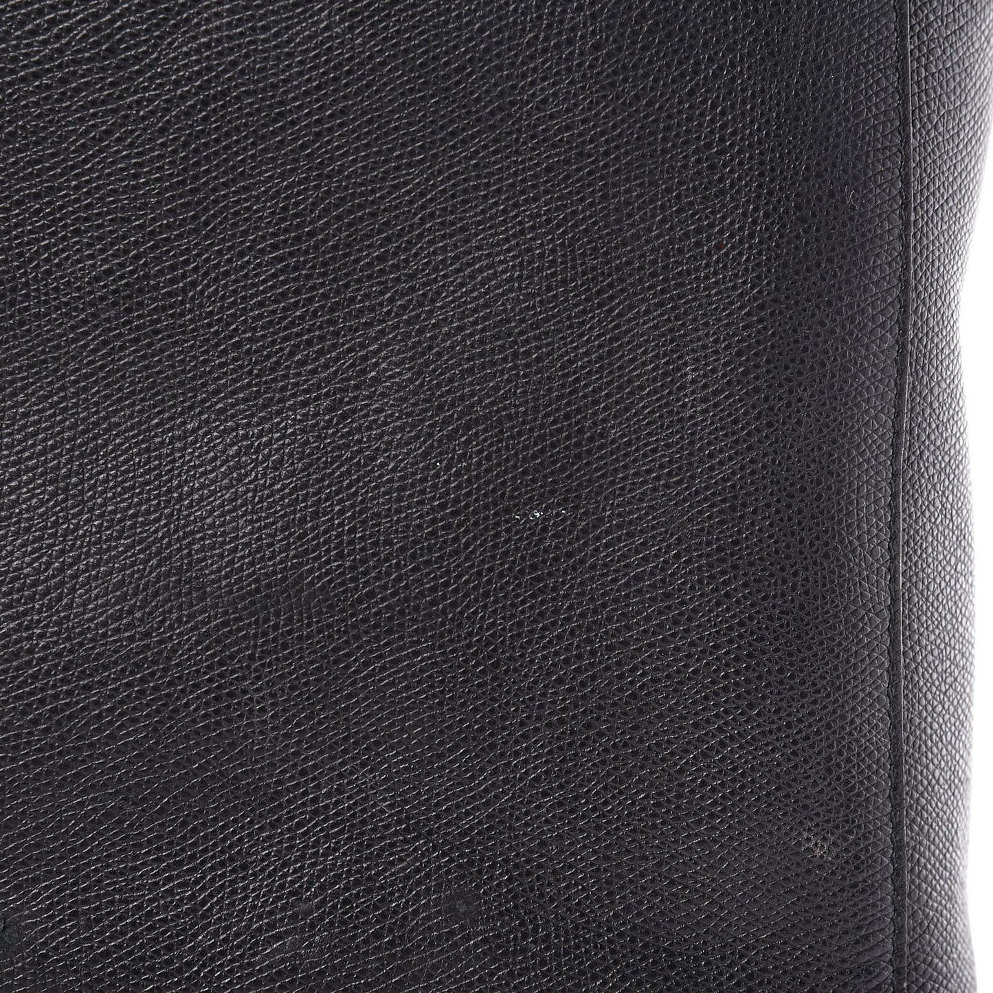 Grained Calfskin Small Vertical Cabas Black