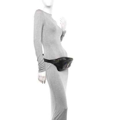 Saint Laurent Grain De Poudre Monogram Belt Bag Black 2 of 9