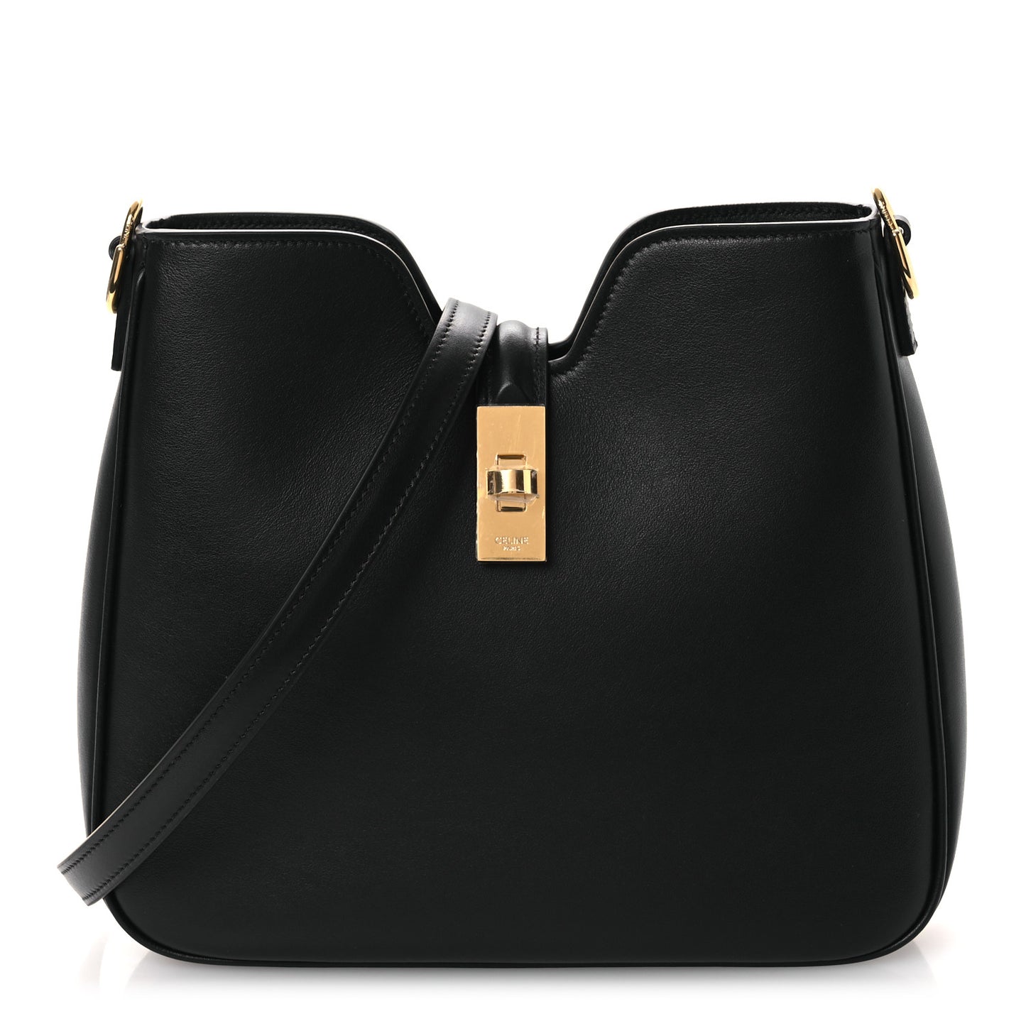 Smooth Calfskin Small Camille 16 Soft Bag Black