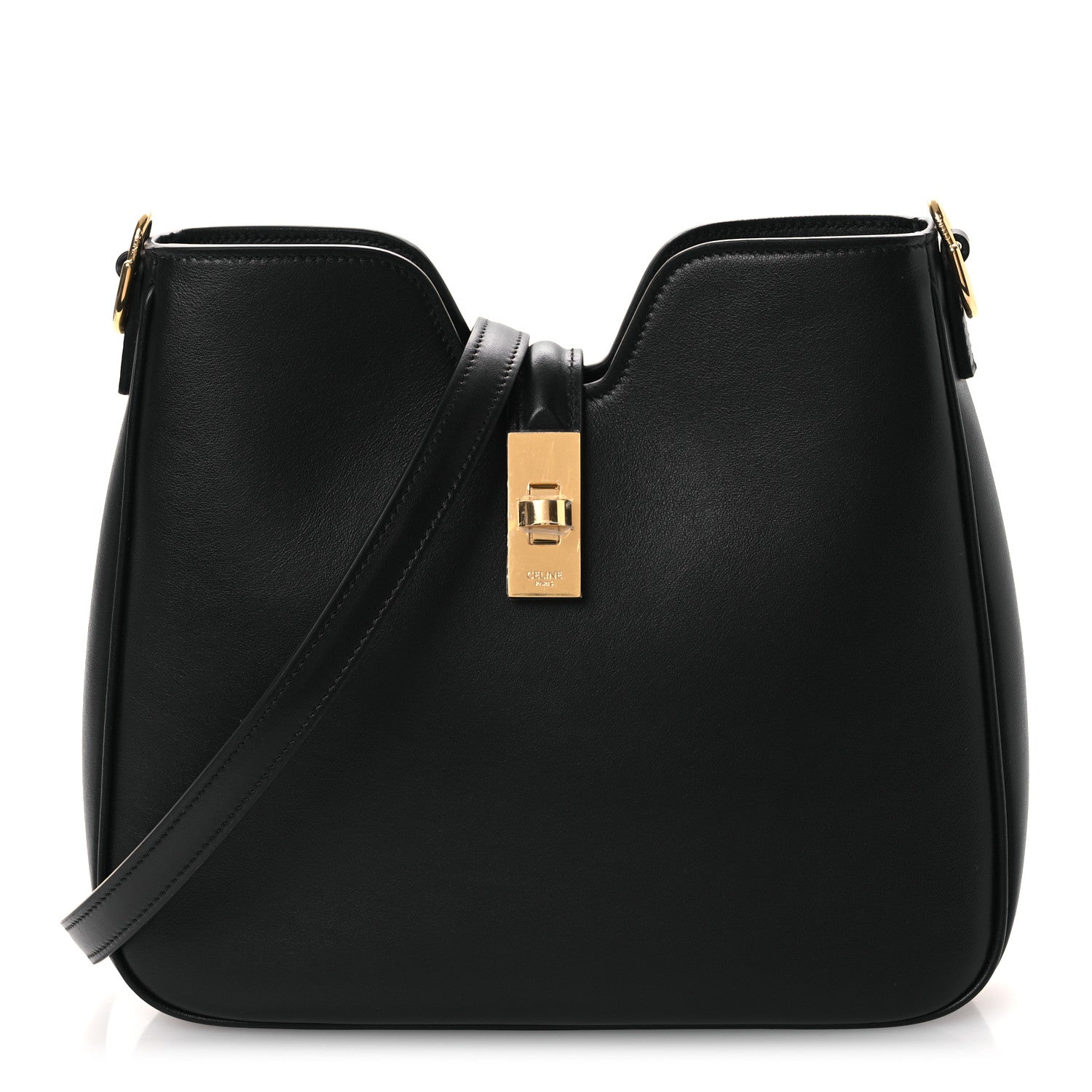 Celine Smooth Calfskin Small Camille 16 Soft Bag Black 1 of 11