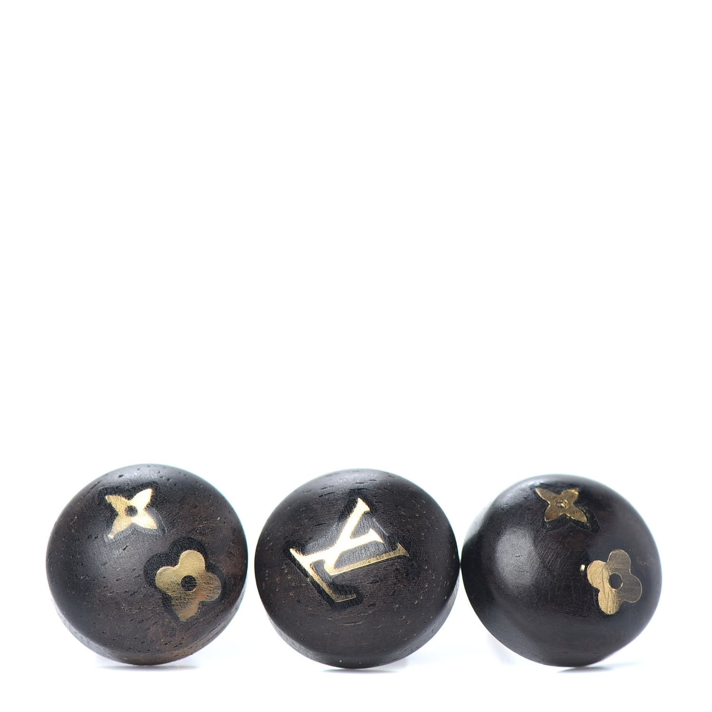 Tiger Wood Brass Silvania Stud Earrings