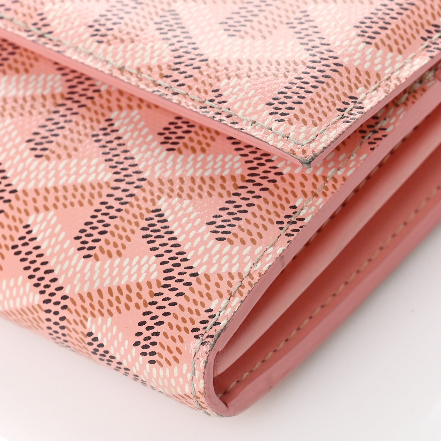 Goyardine Varenne Continental Wallet Pink