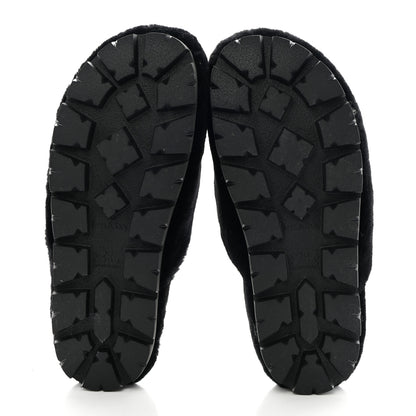 Prada Montone Metal Triangle Logo 20mm Slippers 9 Black 5 of 9