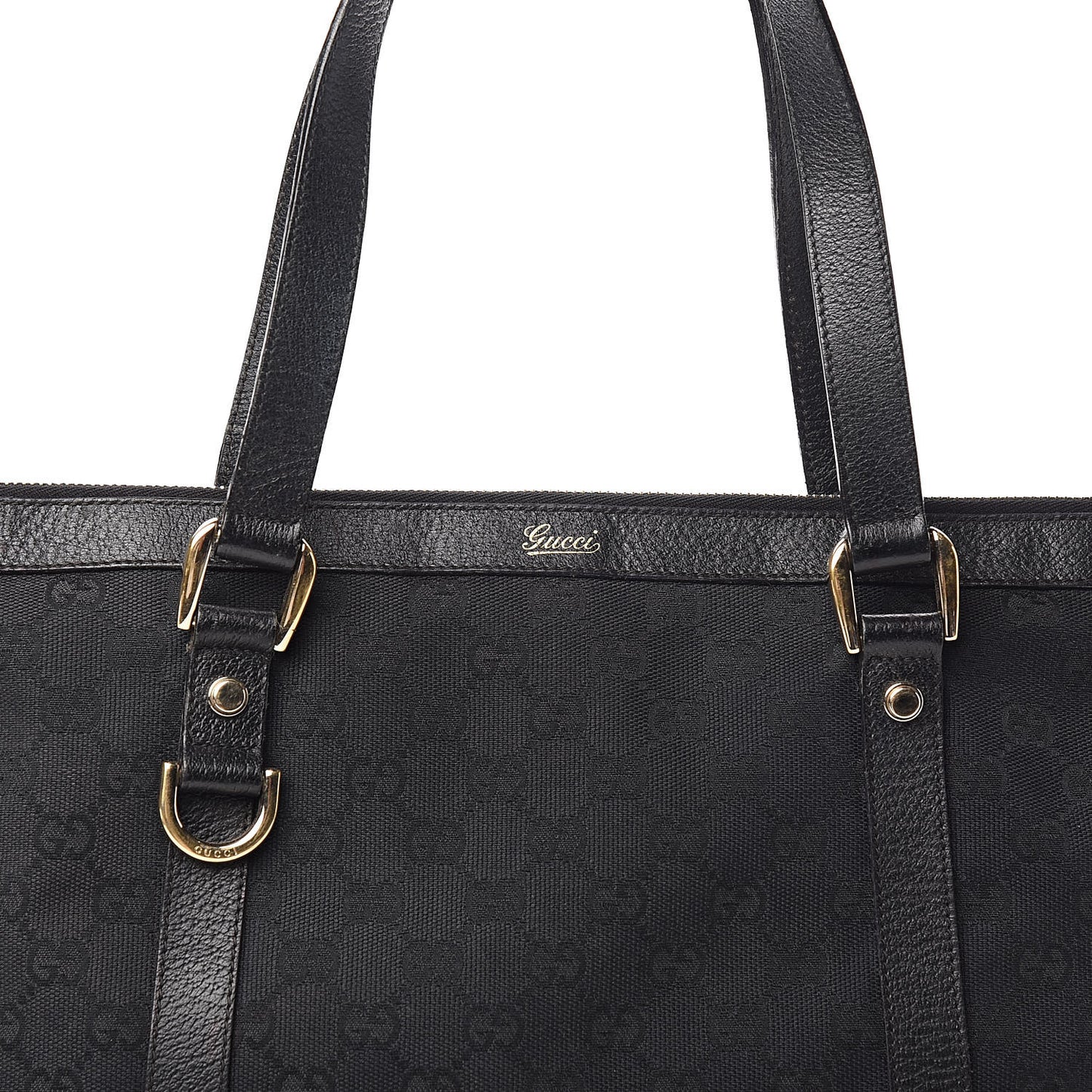 Monogram Abbey Medium Tote Black