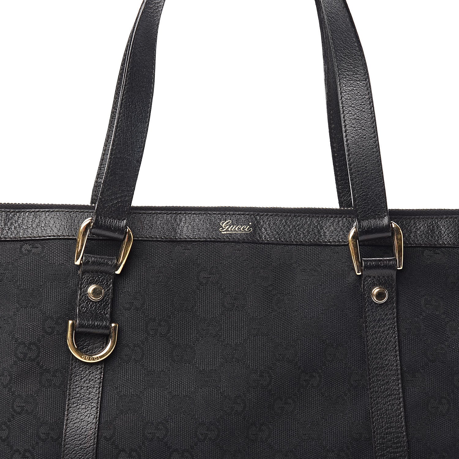 Gucci Monogram Abbey Medium Tote Black 13 of 13