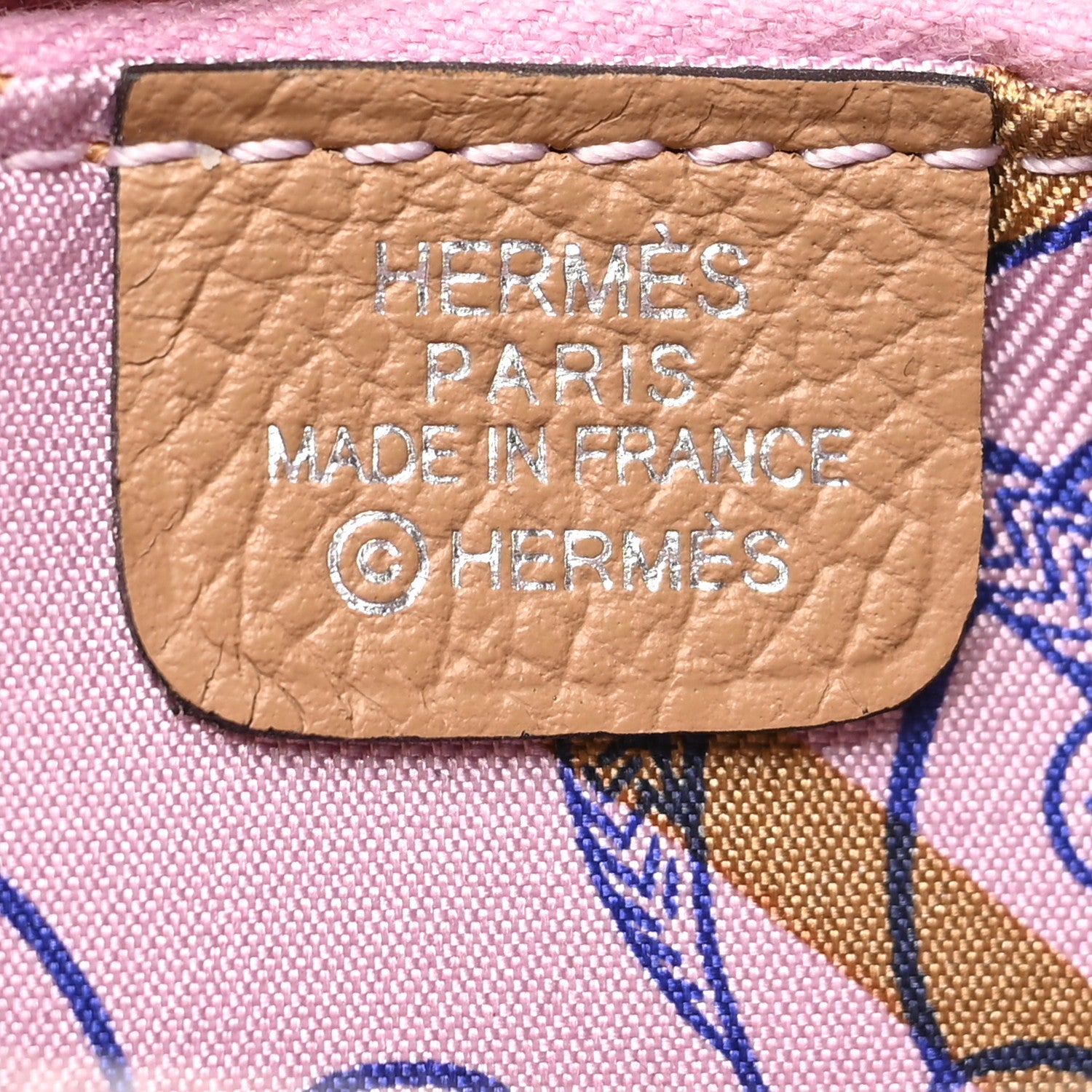 Hermes Epsom Silk'in Compact Wallet Chai 6 of 9