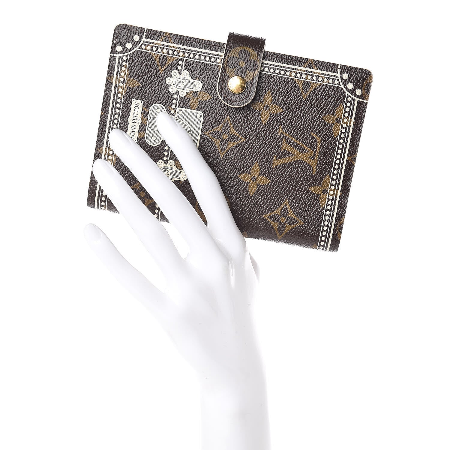 Louis Vuitton Monogram Trunk Small Ring Agenda Cover White 2 of 7