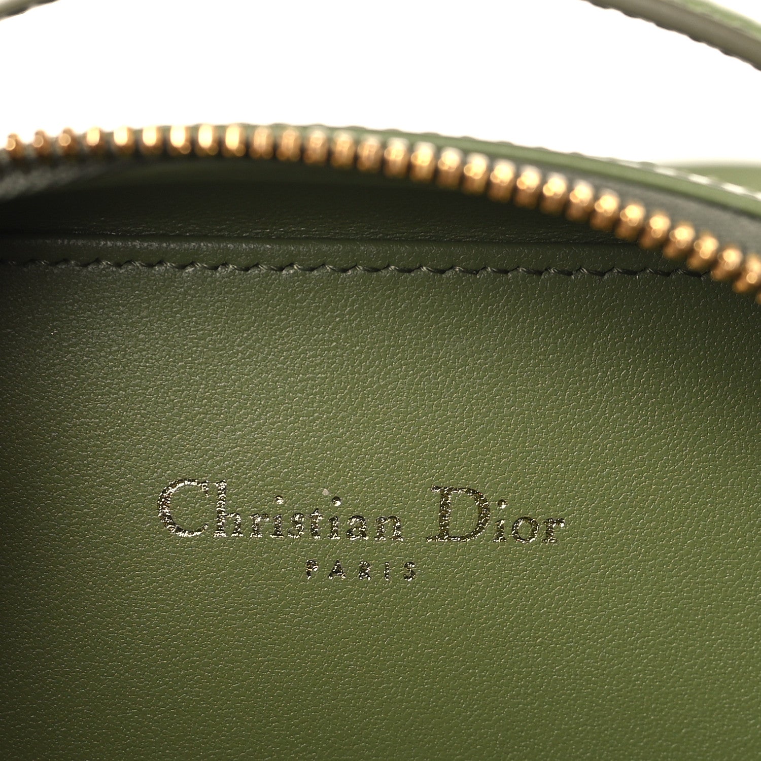 Christian Dior Calfskin CD Signature Oval Crossbody Camera Bag Green 6 of 11
