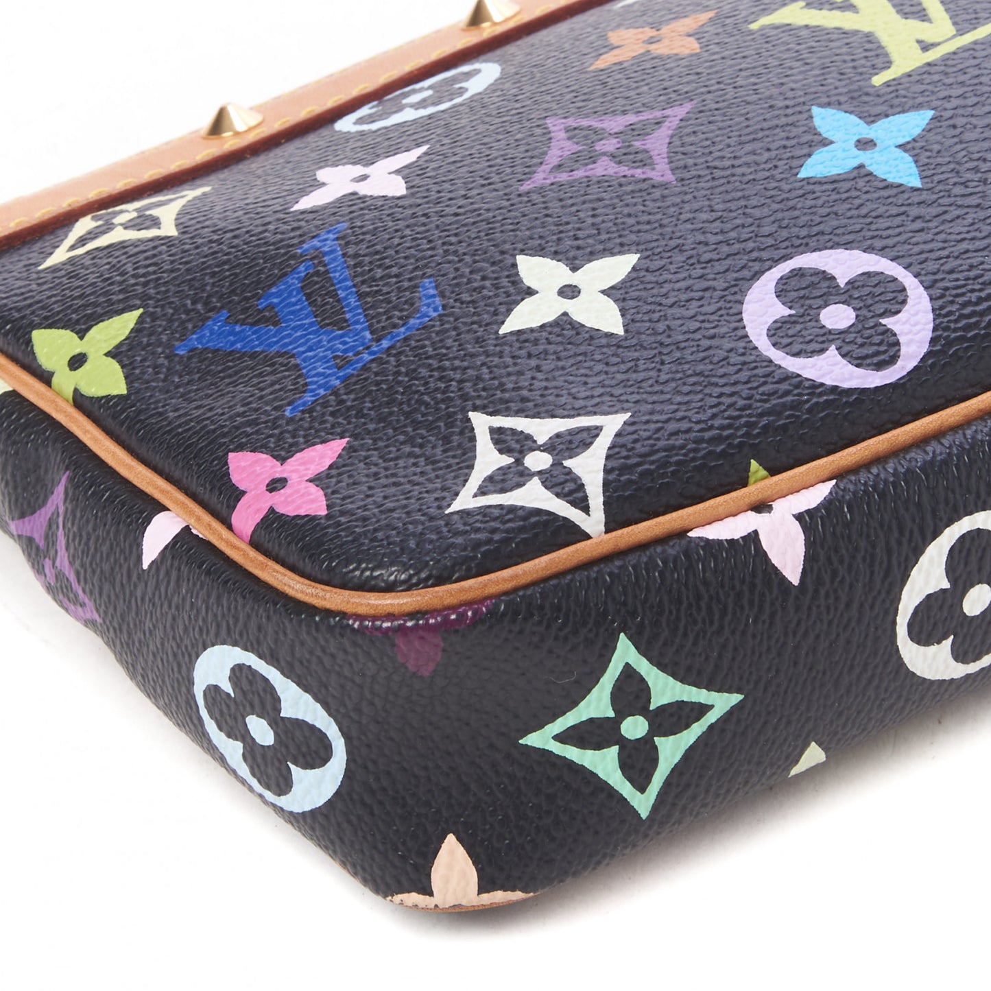 Monogram Multicolor Pochette Accessories Black