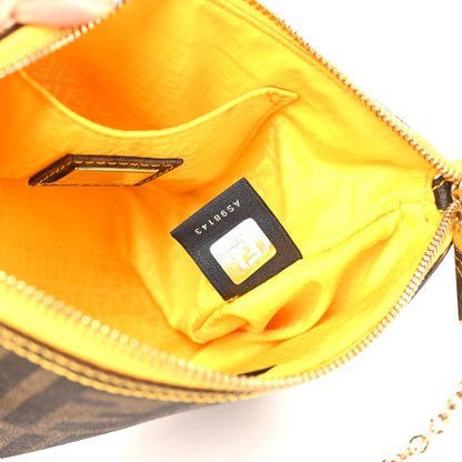 Fendi Zucca Spalmati Pochette Tobacco Giallo 8 of 8