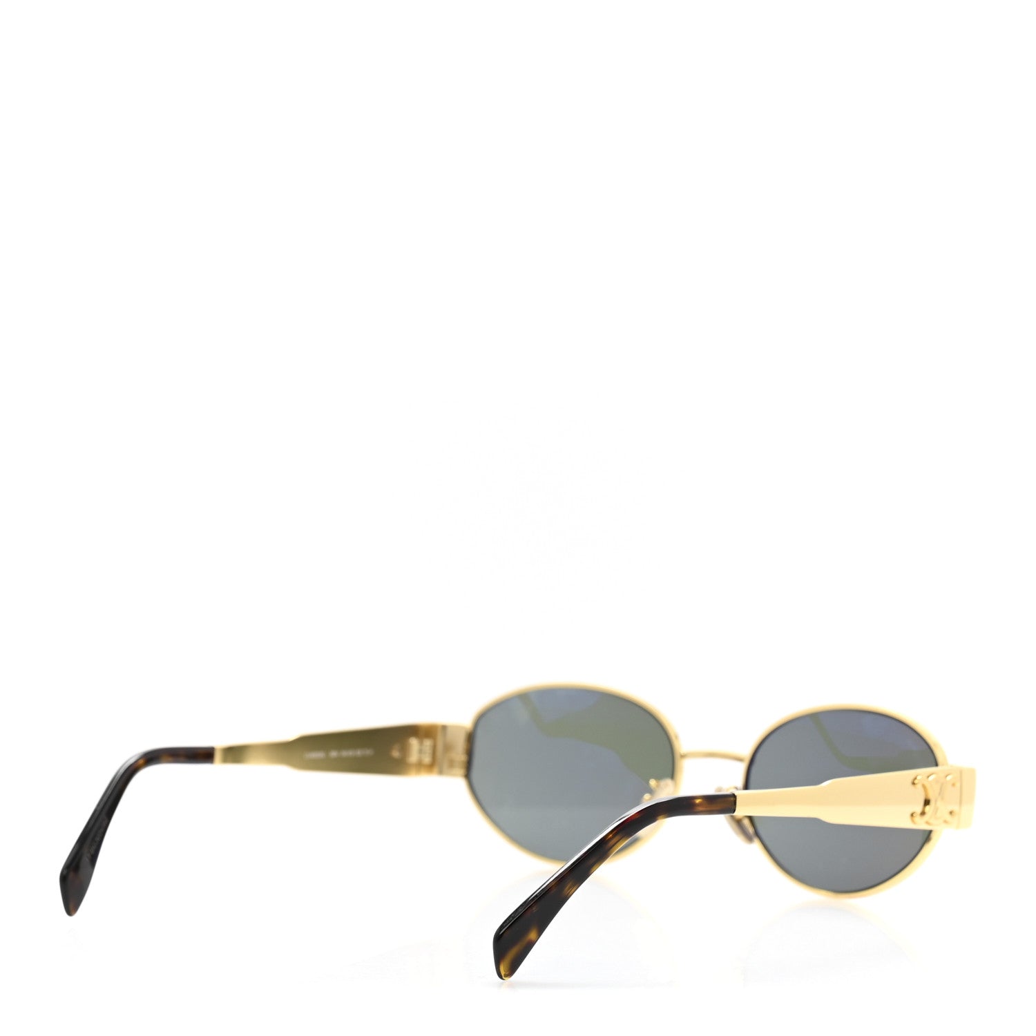 Celine Metal Triomphe 01 Sunglasses CL40235U Gold Green 4 of 9