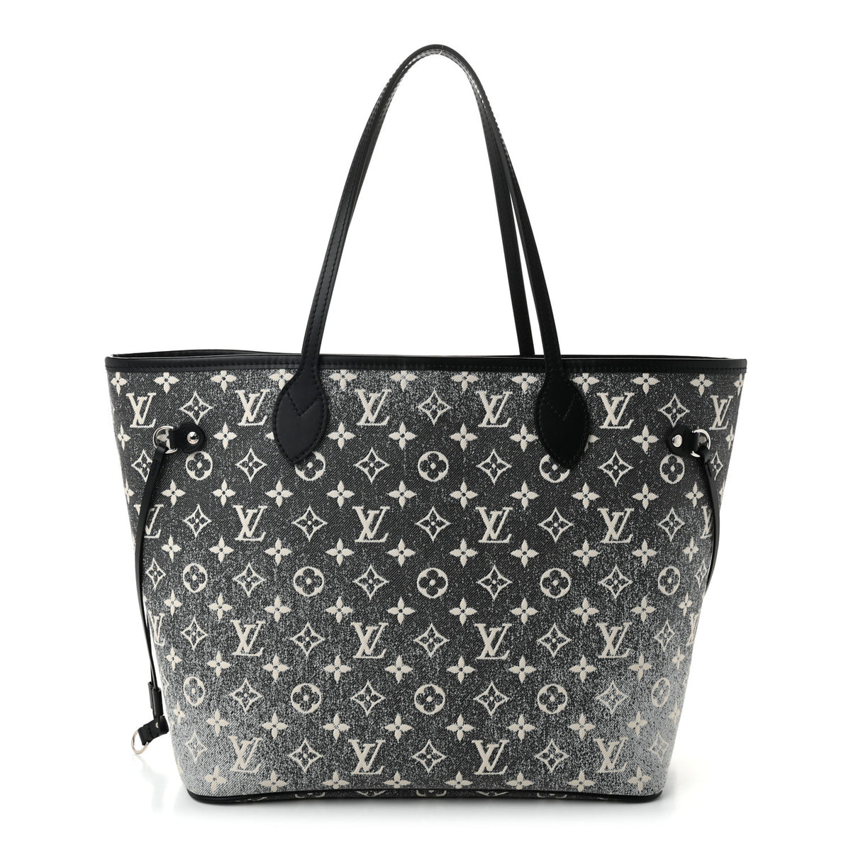 Louis Vuitton Denim Monogram Jacquard Neverfull MM Grey 1 of 10