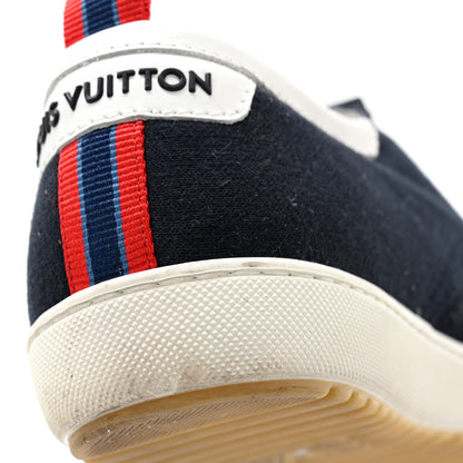 Louis Vuitton Suede Cotton Team Derby Sneakers 5 Marine 14 of 14