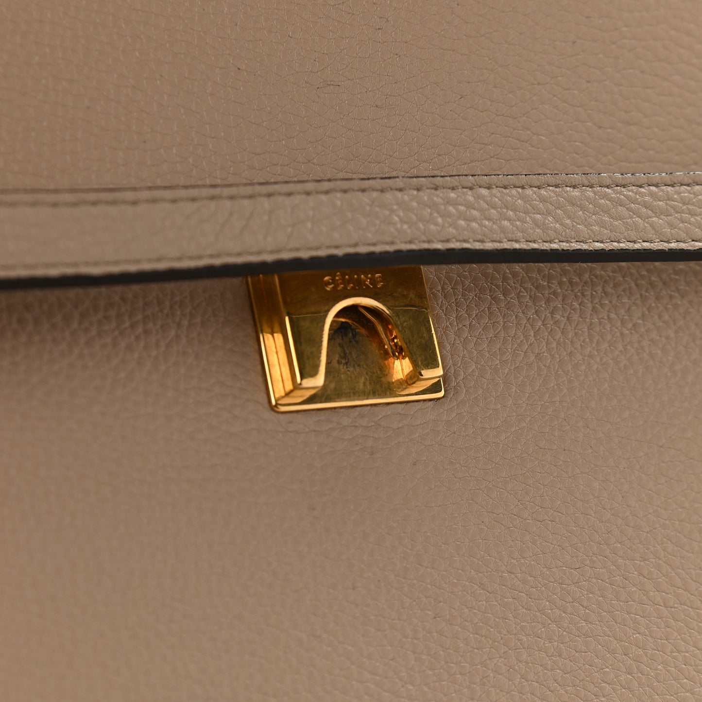 Grained Calfskin Mini Belt Bag Light Taupe