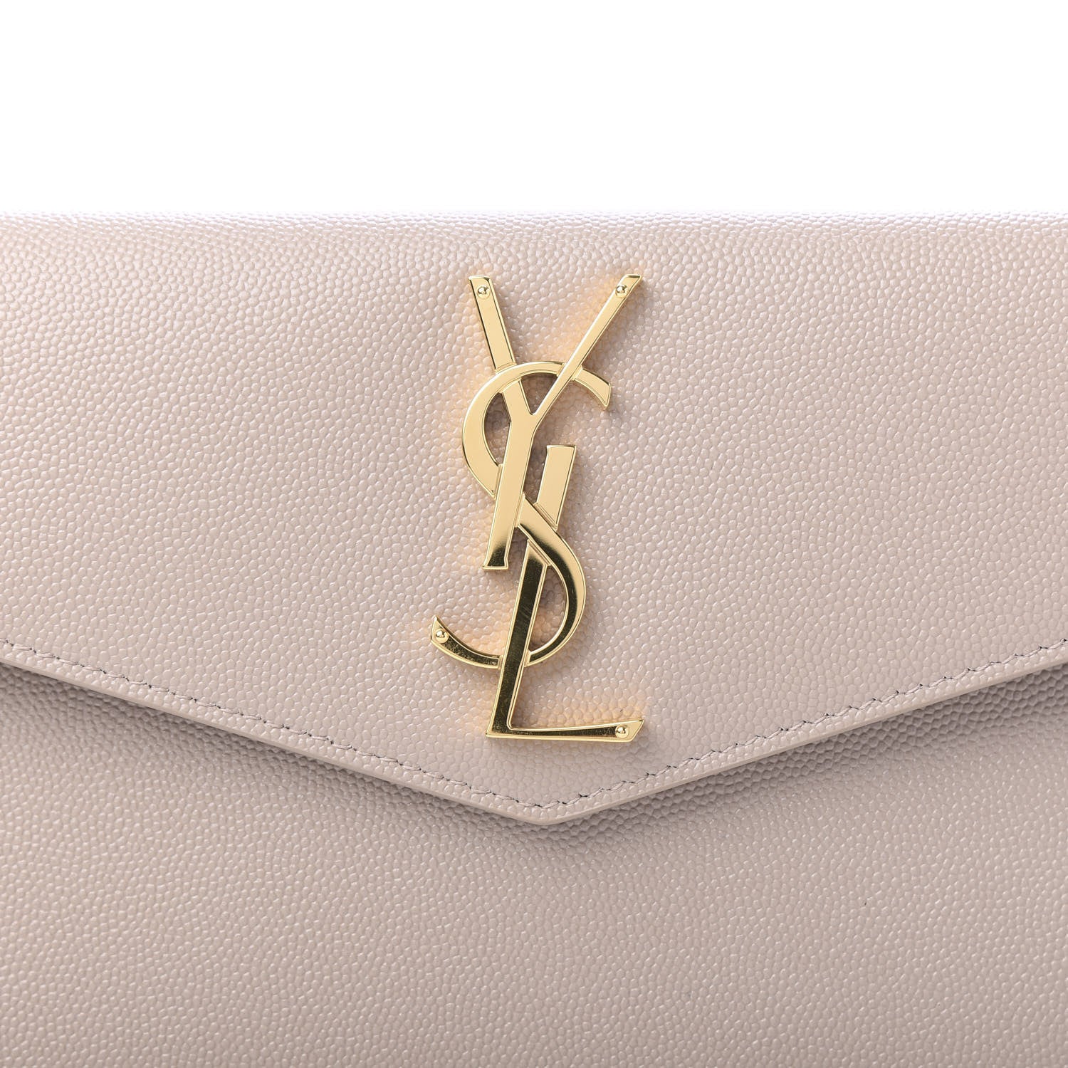 Saint Laurent Grain De Poudre Uptown Pouch Dark Beige 9 of 10