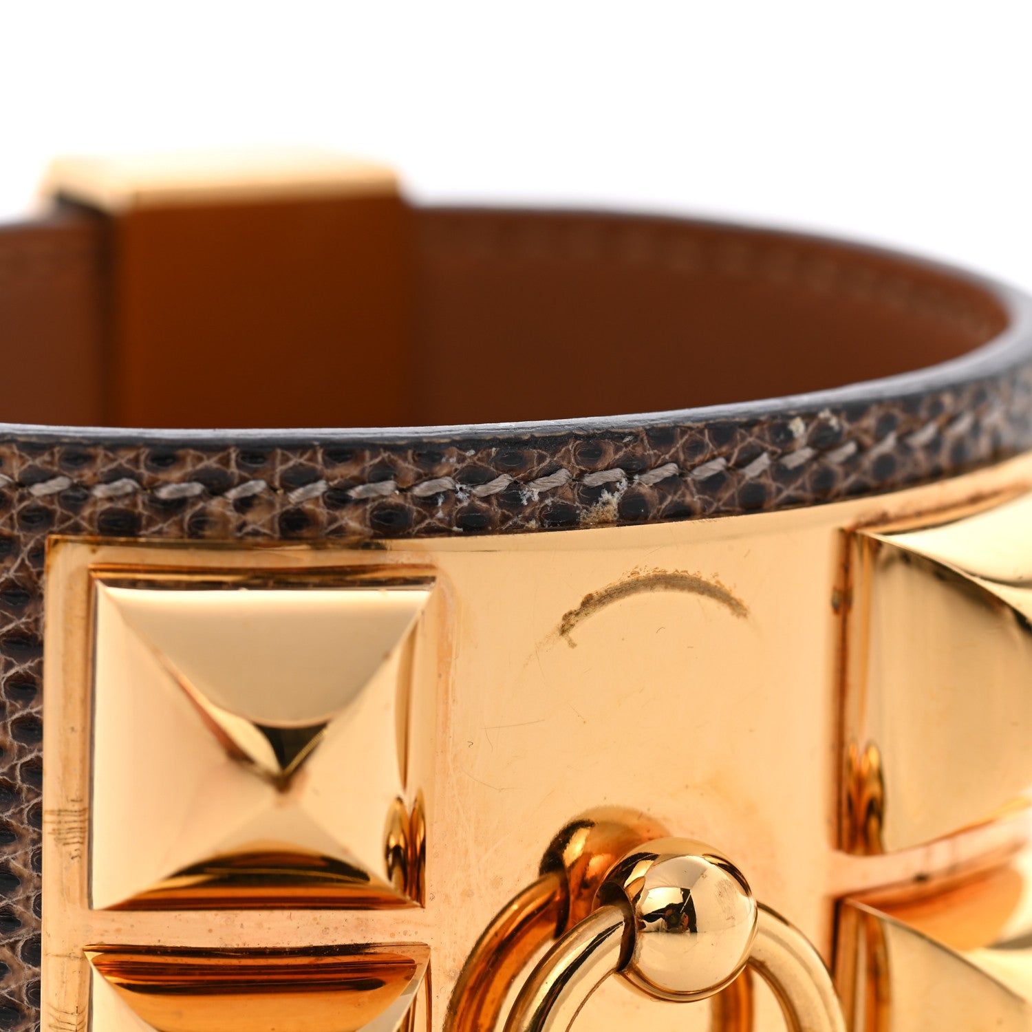 Hermes Lizard Collier De Chien CDC Bracelet S Ombre 8 of 10