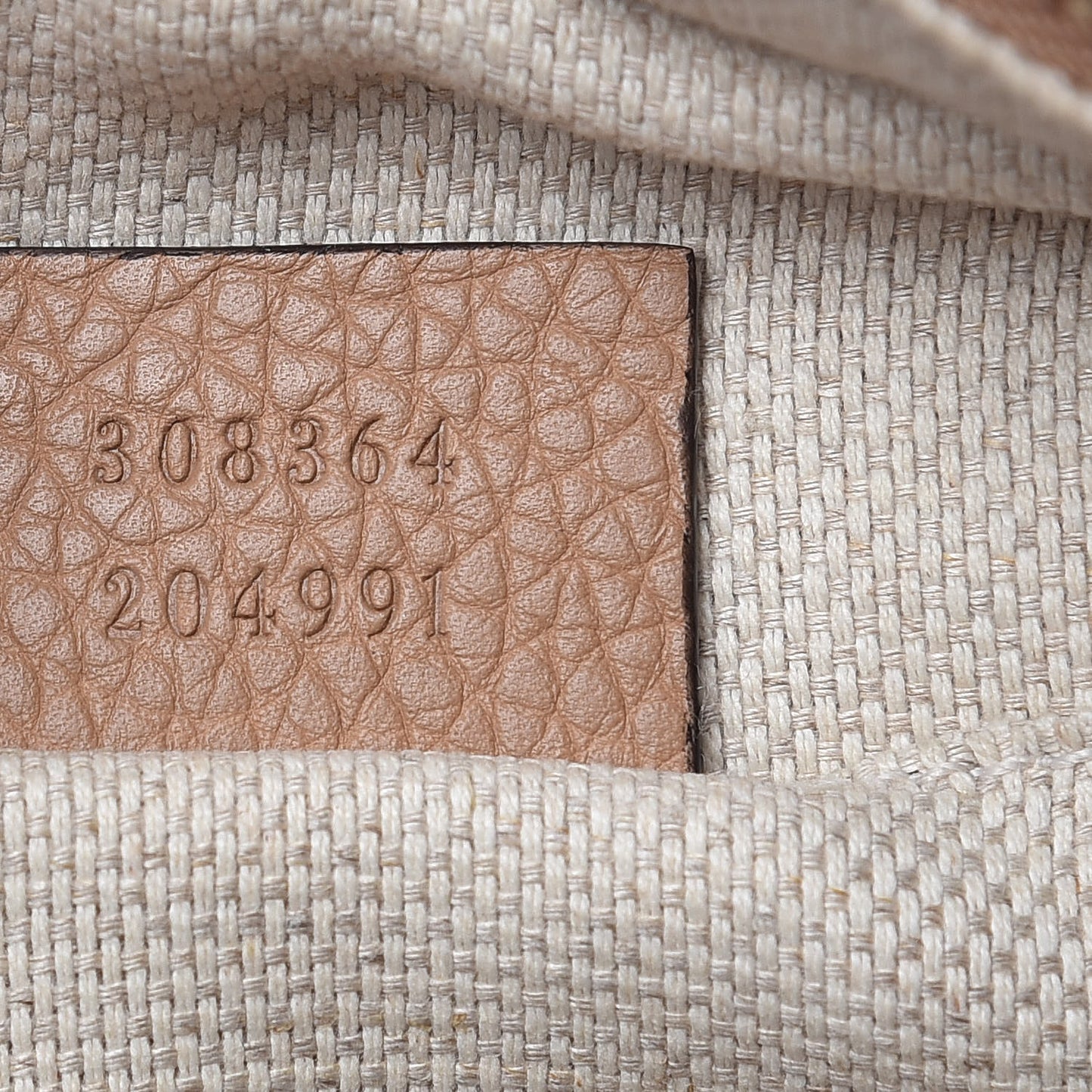 Pebbled Calfskin Small Soho Disco Bag Rose Beige