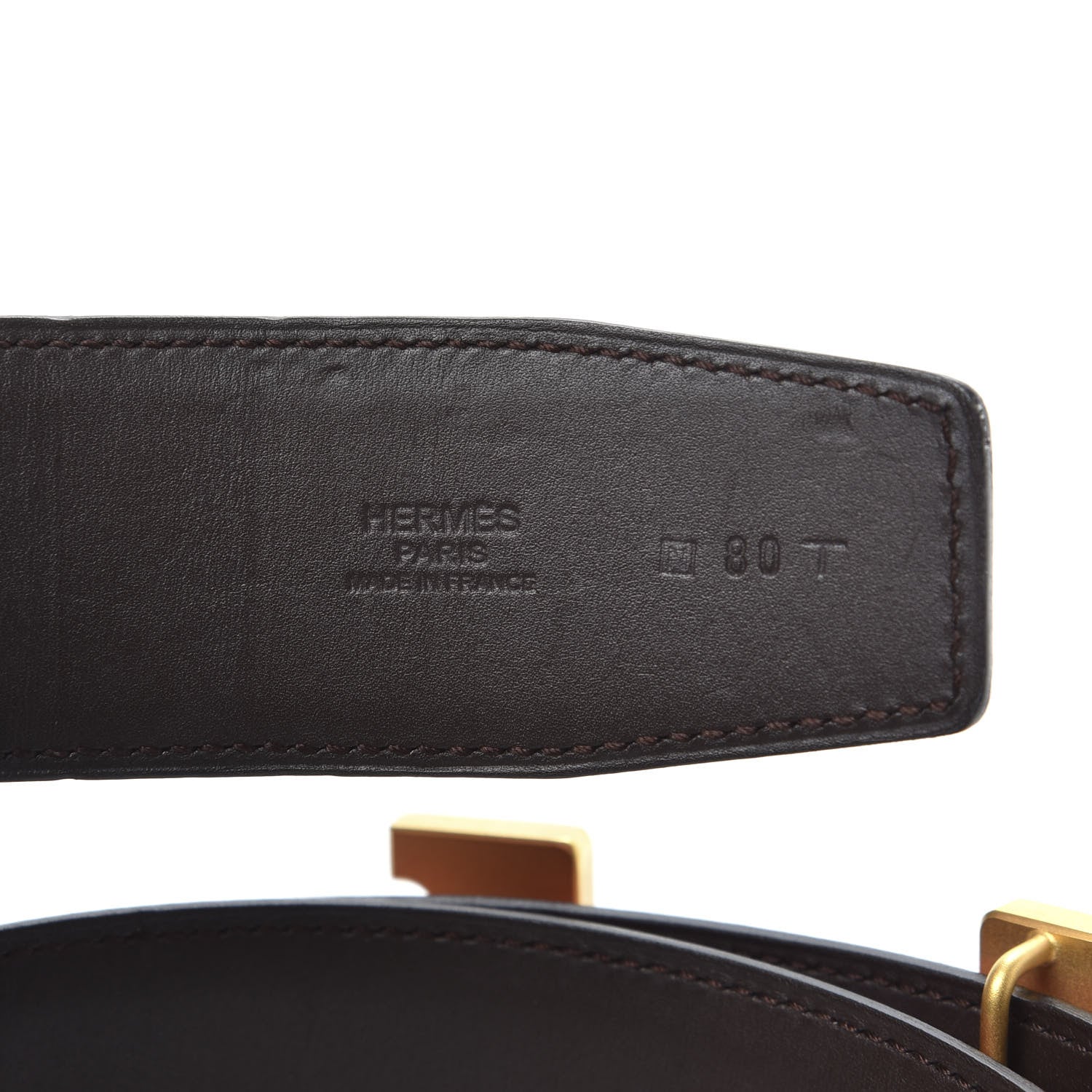 Hermes Chamonix Evercolor 42mm Constance 2 Belt 80 Rubis Chocolate 3 of 5