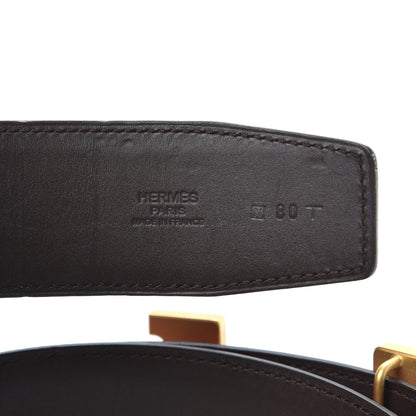 Hermes Chamonix Evercolor 42mm Constance 2 Belt 80 Rubis Chocolate 3 of 5