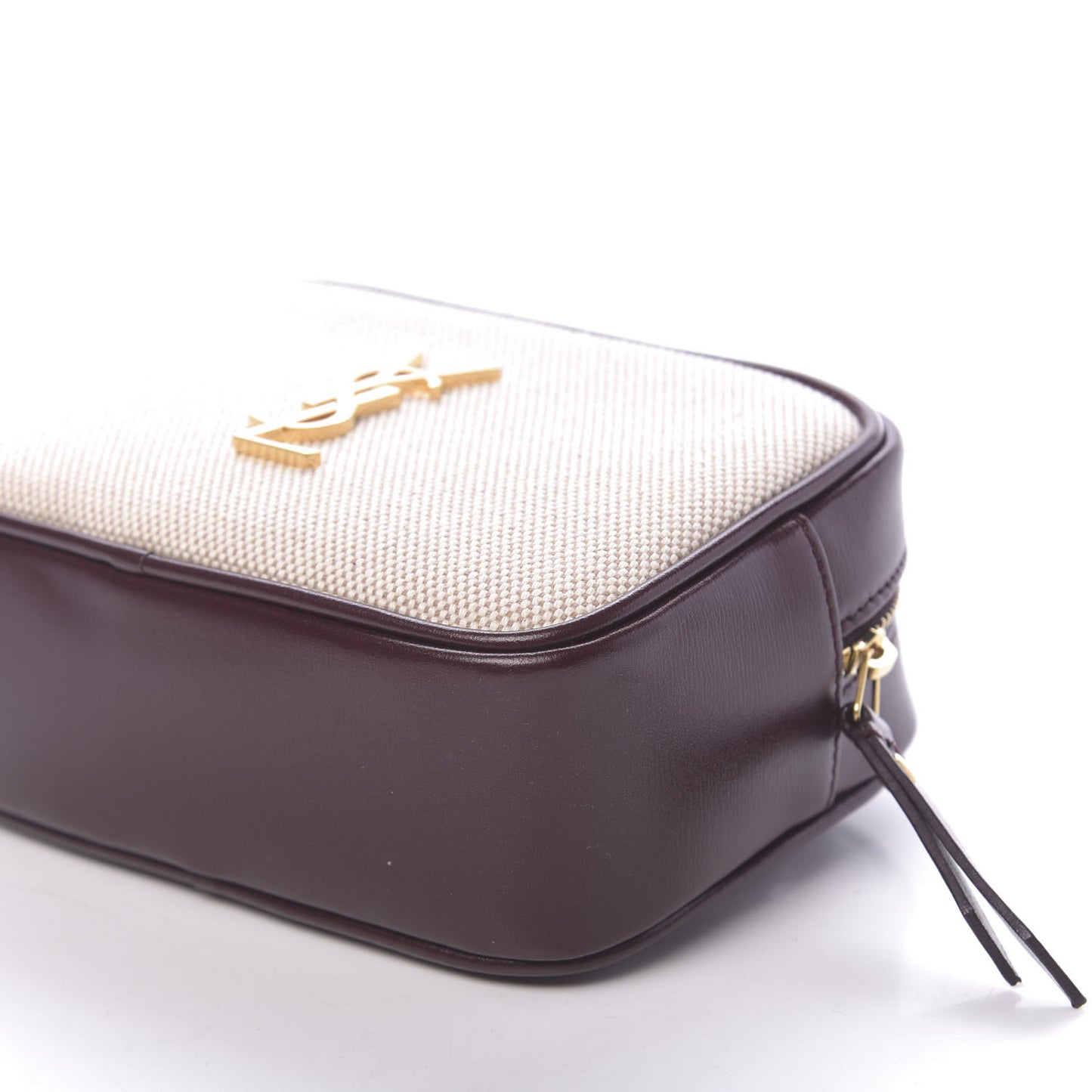 Calfskin Canvas Monogram Lou Belt Bag Natural Dark Legion Red
