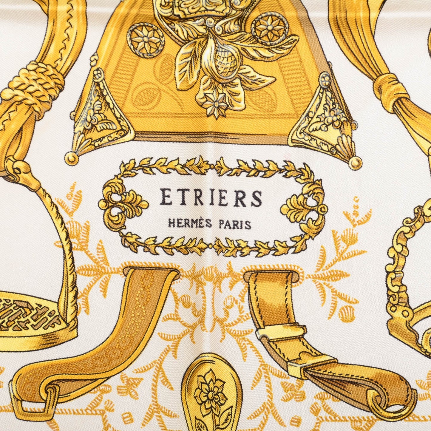 Silk Etriers Stirrups Pocket Square Scarf