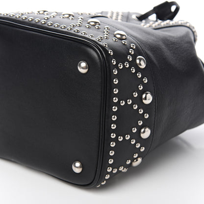 Saint Laurent Calfskin Small Y Studs Bucket Bag Black 8 of 8