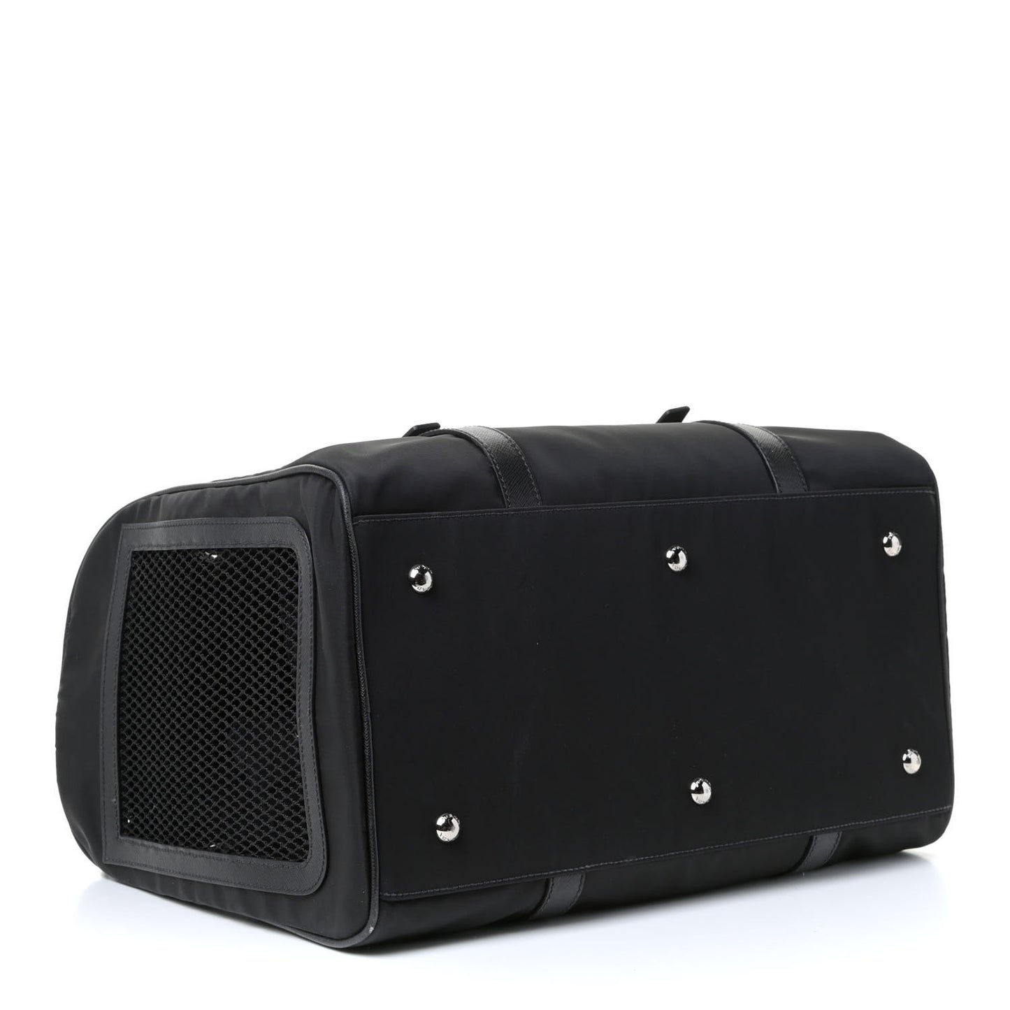 Tessuto Nylon Saffiano Pet Carrier Black