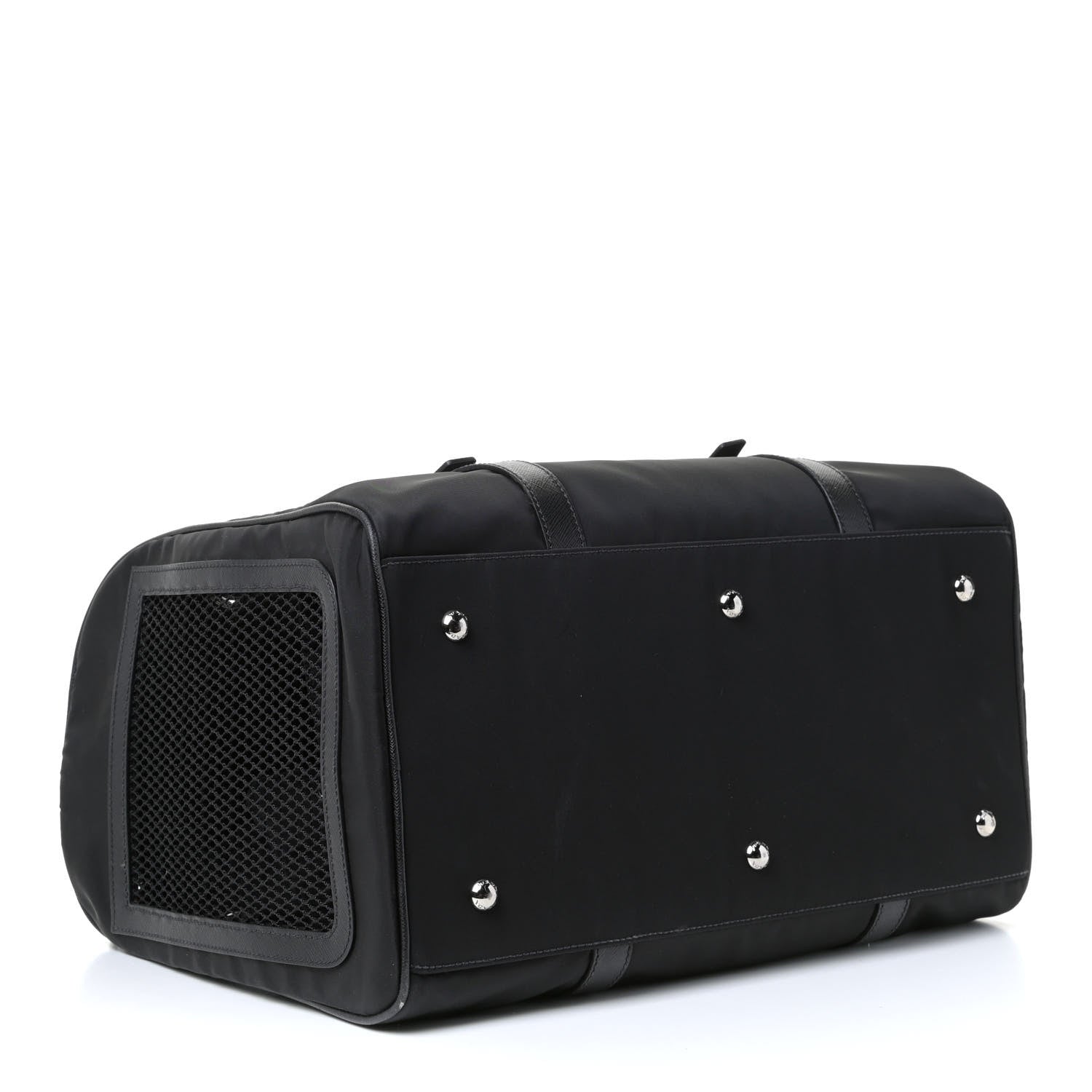 Prada Tessuto Nylon Saffiano Pet Carrier Black 3 of 9