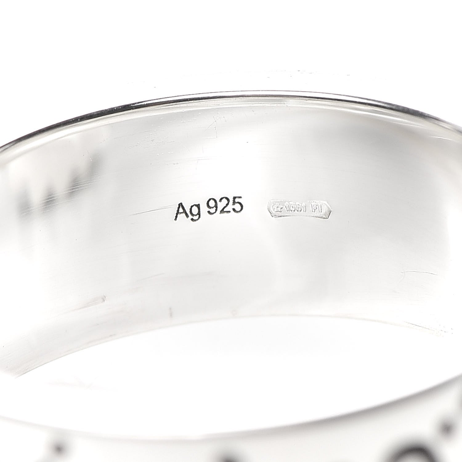 Gucci Sterling Silver GucciGhost Ring 64 10.75 6 of 6