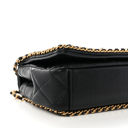 Chanel Caviar Quilted Mini Never Ending Chain Flap Black 9 of 10
