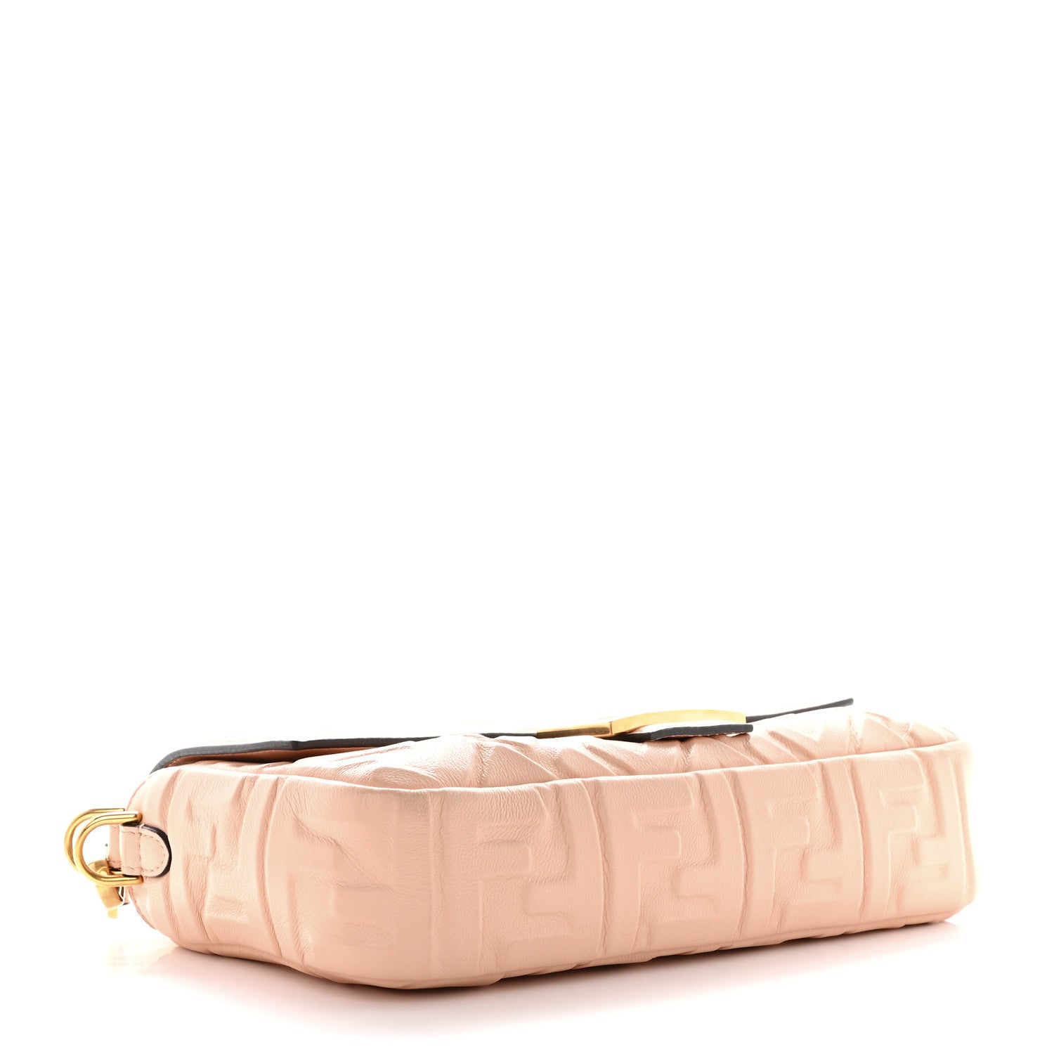 Fendi Nappa FF 1974 Embossed Baguette Baby Pink 4 of 10