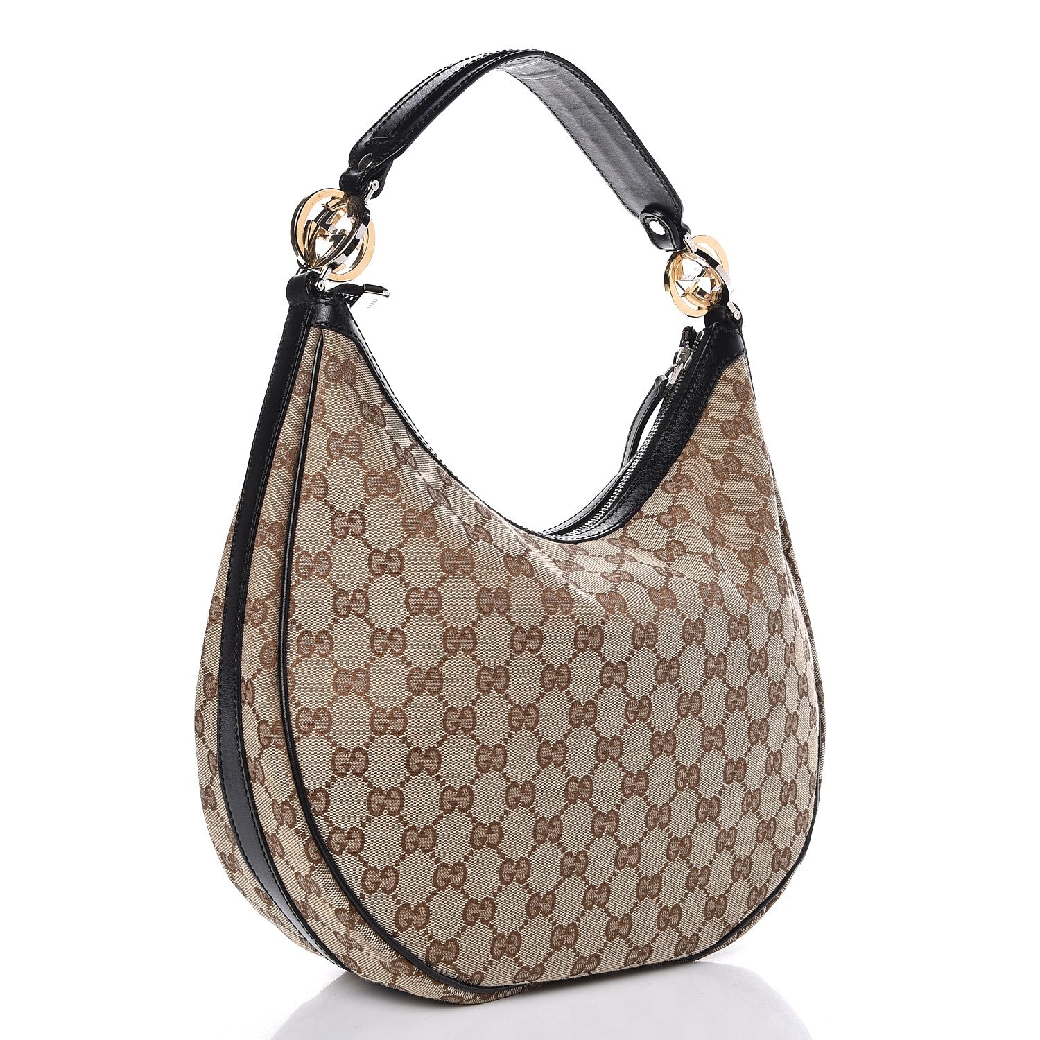 Gucci Monogram Medium GG Twins Hobo Black 3 of 7