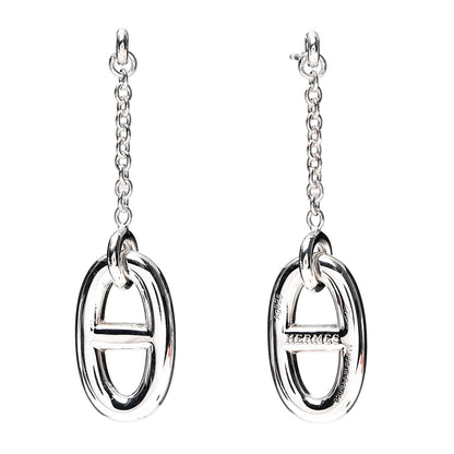 Hermes Sterling Silver Farandole Drop Earrings 1 of 6