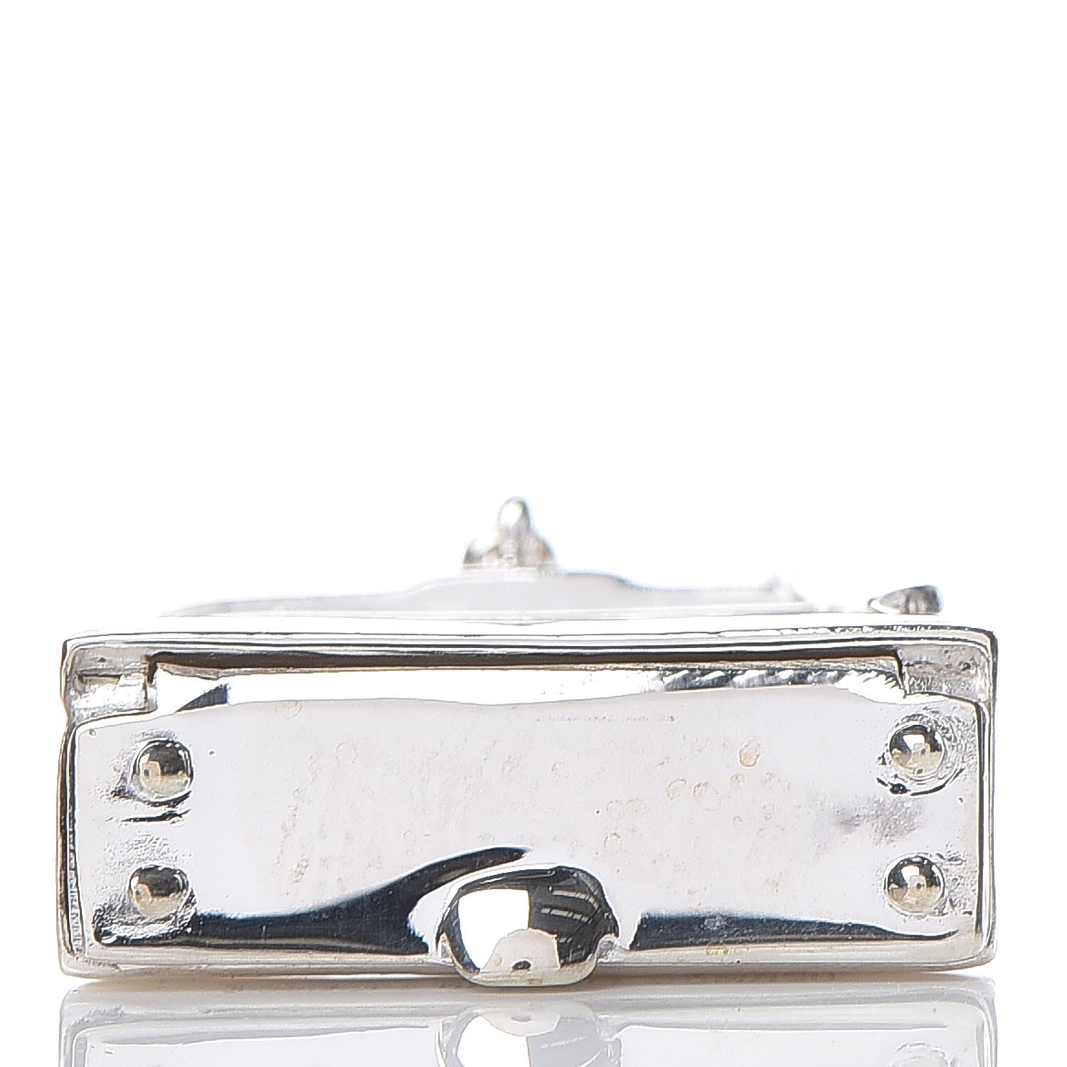 Hermes Sterling Silver Kelly Charm Pendant 4 of 4