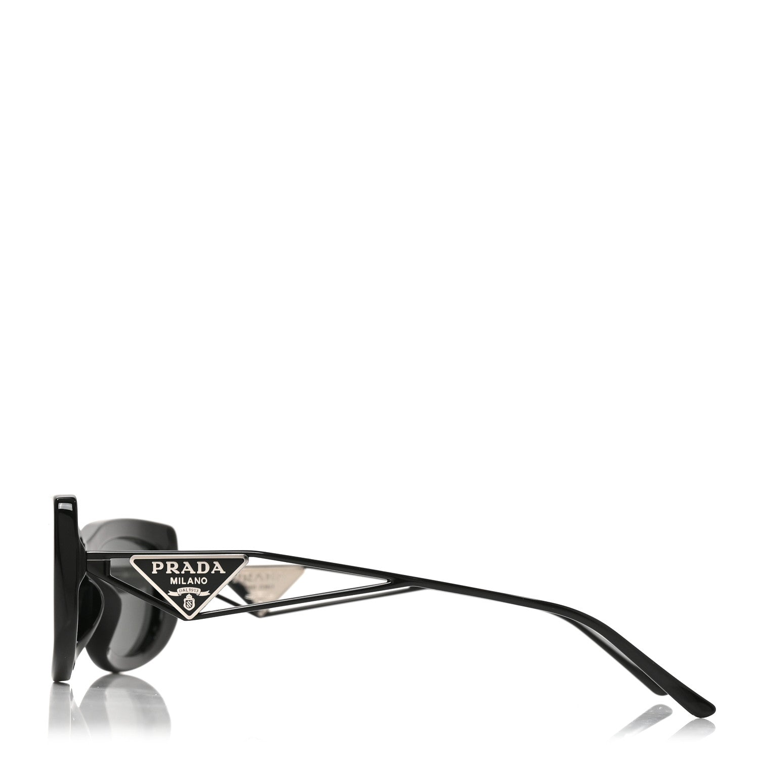 Prada Acetate Sunglasses SPR 14Y Black Slate Gray 3 of 7