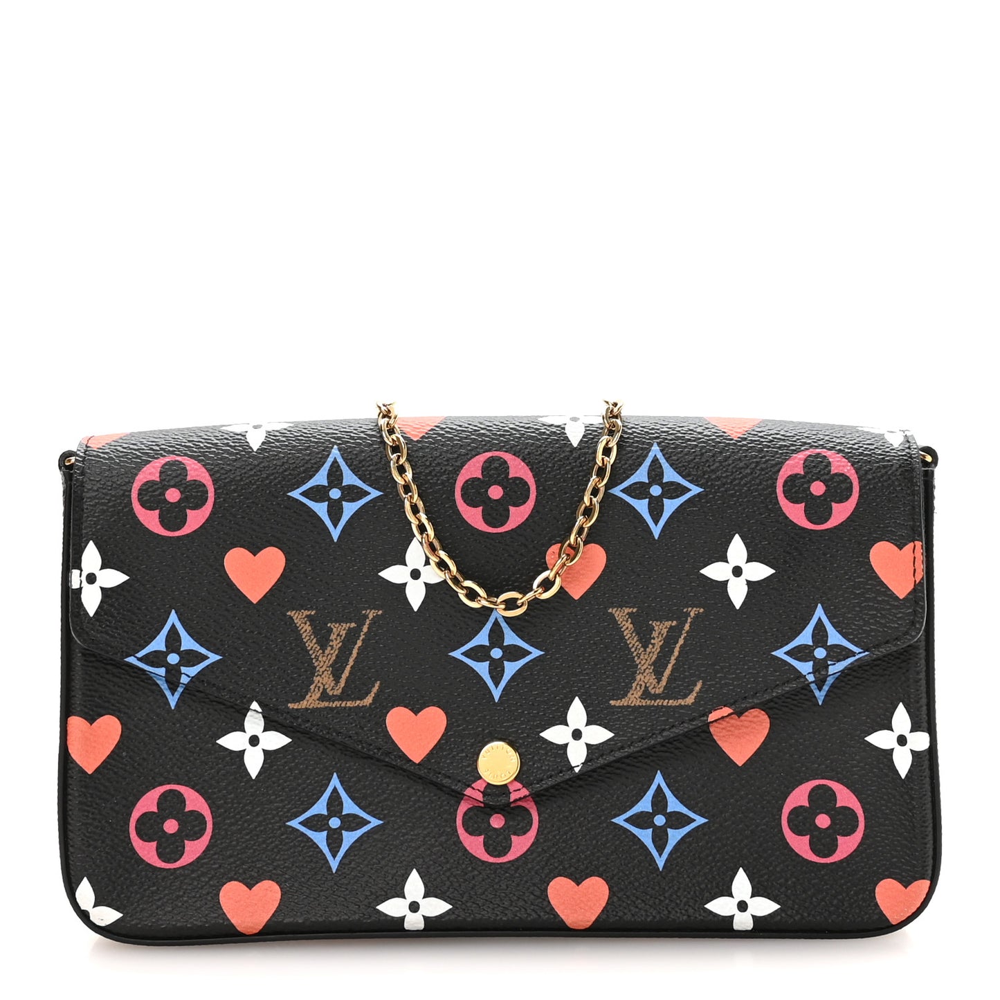 Game On Felicie Chain Wallet Black